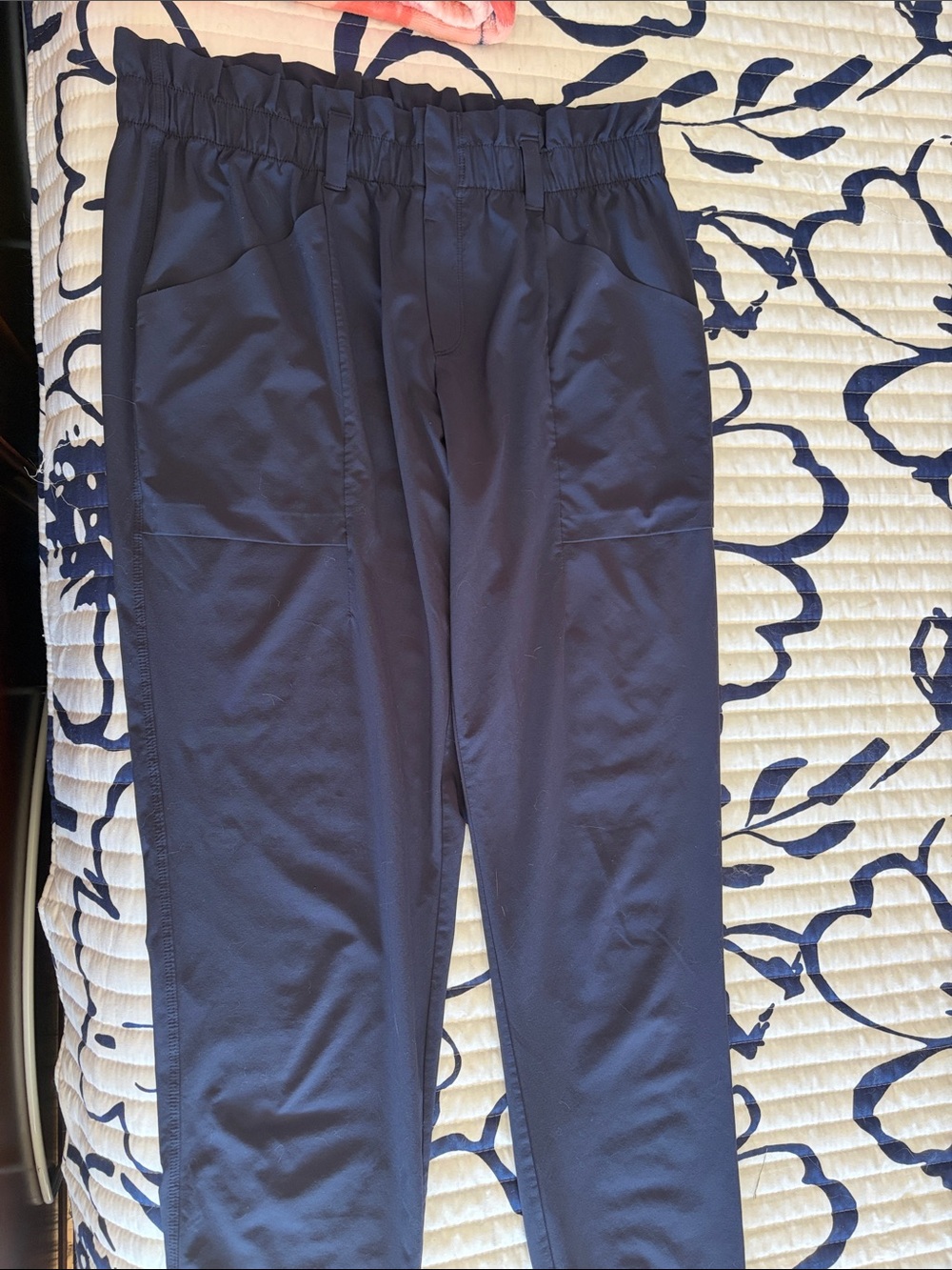 Athleta Navy Cropped Ankle Pants